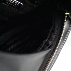 Prada Triangle Leather Black Crossbody Bag