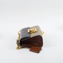 Gucci GG Surpreme Padlock Bag Black/Brown