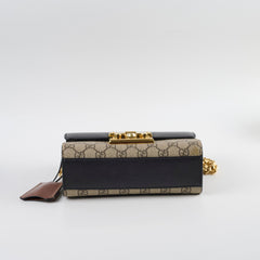 Gucci GG Surpreme Padlock Bag Black/Brown