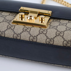 Gucci GG Surpreme Padlock Bag Black/Brown
