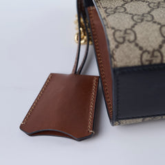 Gucci GG Surpreme Padlock Bag Black/Brown