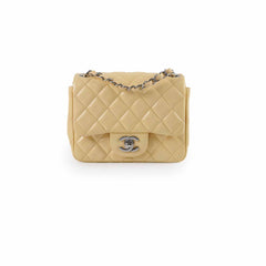 Chanel Mini Square Bag Patent Yellow