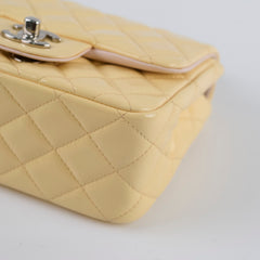 Chanel Mini Square Bag Patent Yellow