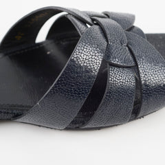 Saint Laurent Tribute Sandals Deep Ocean Size 37.5
