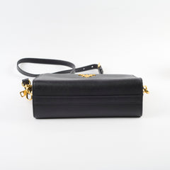 Prada Saffiano Leather Crossbody Bag Black