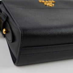 Prada Saffiano Leather Crossbody Bag Black