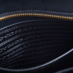 Prada Saffiano Leather Crossbody Bag Black