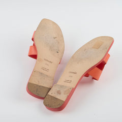 Hermes Oran Sandal Epsom Orange Size 39.5