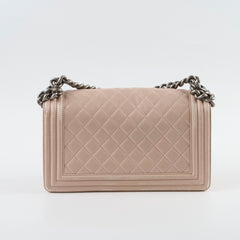 Chanel Boy Old Medium Lambskin Light Pink