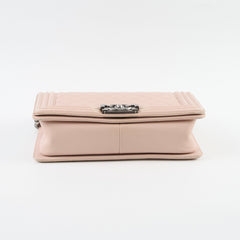 Chanel Boy Old Medium Lambskin Light Pink