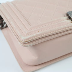 Chanel Boy Old Medium Lambskin Light Pink