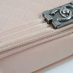 Chanel Boy Old Medium Lambskin Light Pink
