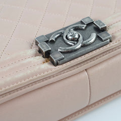 Chanel Boy Old Medium Lambskin Light Pink