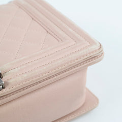 Chanel Boy Old Medium Lambskin Light Pink