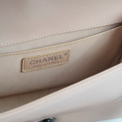 Chanel Boy Old Medium Lambskin Light Pink