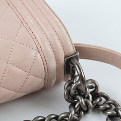 Chanel Boy Old Medium Lambskin Light Pink