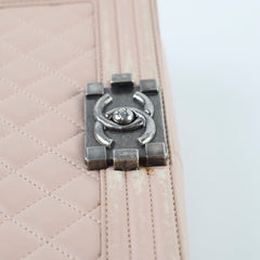 Chanel Boy Old Medium Lambskin Light Pink
