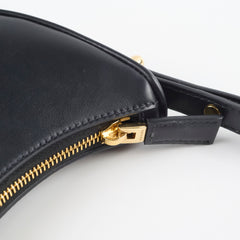 Prada Arqué Leather Shoulder Bag Small Black