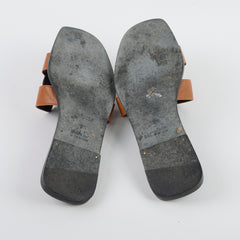 Hermes Oran Sandals Epsom Naturel Size 39.5