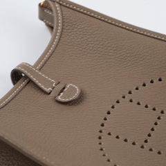 Hermes Mini Evelyn Clemence Etoupe - B Stamp