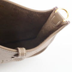 Hermes Mini Evelyn Clemence Etoupe - B Stamp