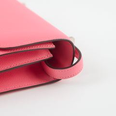 Hermes Mini Constance 18 Rose Azalee Evercolour C Satmp