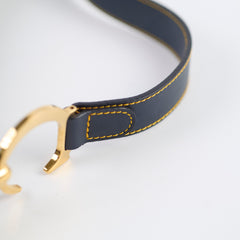 Christian Dior Vintage Saddle Bag Navy