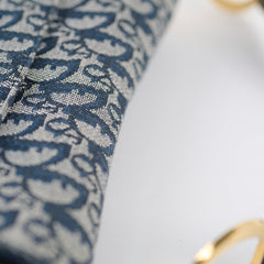 Christian Dior Vintage Saddle Bag Navy