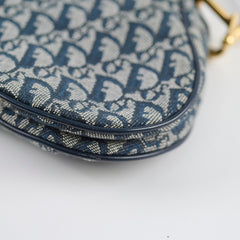 Christian Dior Vintage Saddle Bag Navy