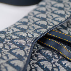 Christian Dior Vintage Saddle Bag Navy