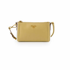 Prada Mini Saffiano Shoulder Bag Yellow