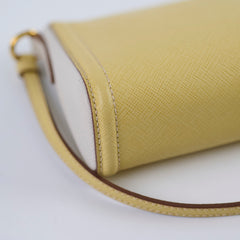 Prada Mini Saffiano Shoulder Bag Yellow