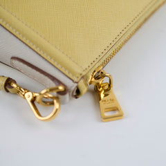 Prada Mini Saffiano Shoulder Bag Yellow