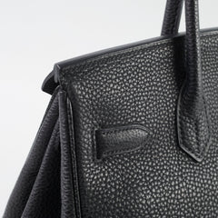 Hermes Birkin 30 Noir Togo PHW 2008