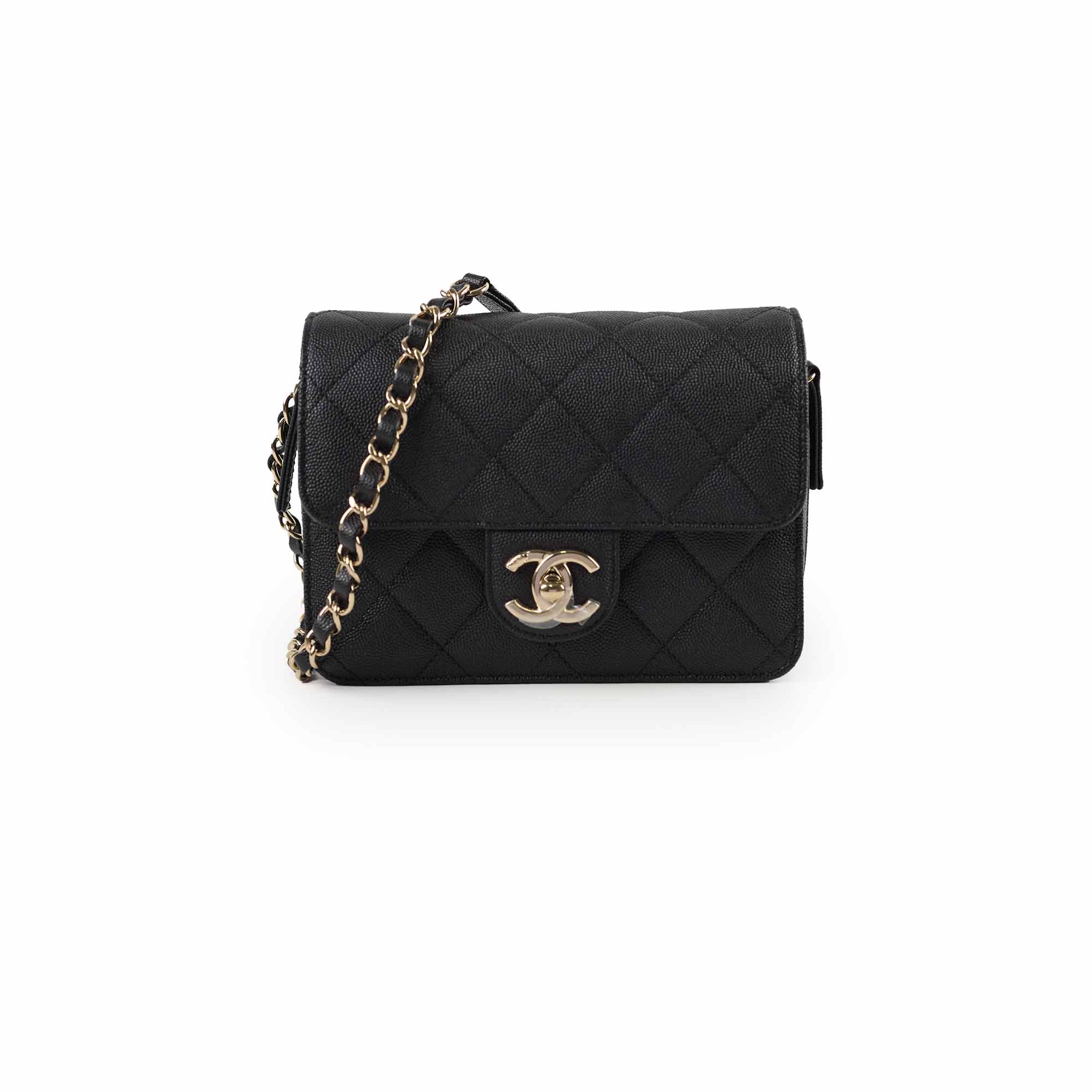 Chanel Mini Rectangular Black Caviar Zip Flap Bag – THE PURSE AFFAIR