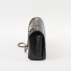 Chanel Small Statement Flap Chevron Black