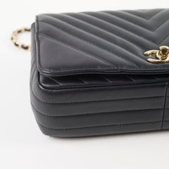 Chanel Small Statement Flap Chevron Black