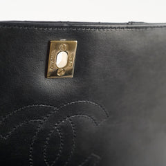 Chanel Small Statement Flap Chevron Black