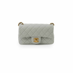 Chanel Mini Rectangular Pearl Crush Light Grey
