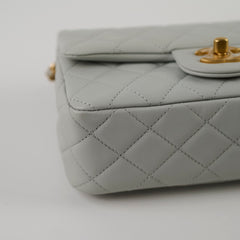 Chanel Mini Rectangular Pearl Crush Light Grey