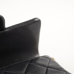 Chanel 22A Mini Flap bag with Gold Coins Double Chain Strap (microchip)