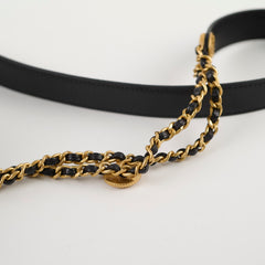 Chanel 22A Mini Flap bag with Gold Coins Double Chain Strap (microchip)