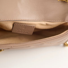 Gucci GG Supermini Marmont Matelasse Beige / Dusty Pink