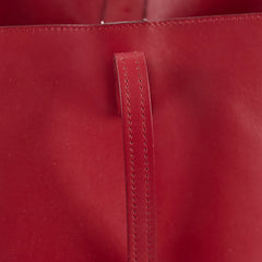 Fendi Monster Eye Leather Tote Red