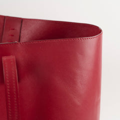 Fendi Monster Eye Leather Tote Red