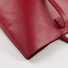 Fendi Monster Eye Leather Tote Red