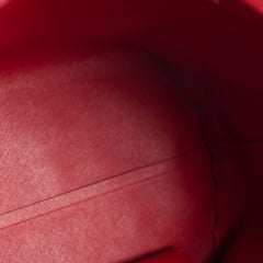 Fendi Monster Eye Leather Tote Red