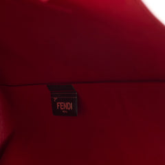 Fendi Monster Eye Leather Tote Red