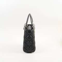 Christian Dior Small Lady Dior Black Lambskin