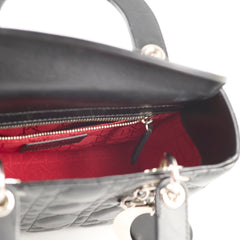 Christian Dior Small Lady Dior Black Lambskin